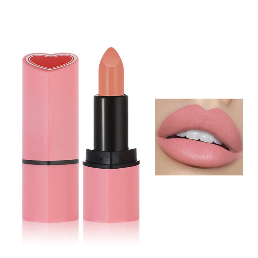 Pink,Cream Lip Gloss Shine Moisturizing Bubblegum Pink Lip Makeup With Velvet Texture Nude Lipstick