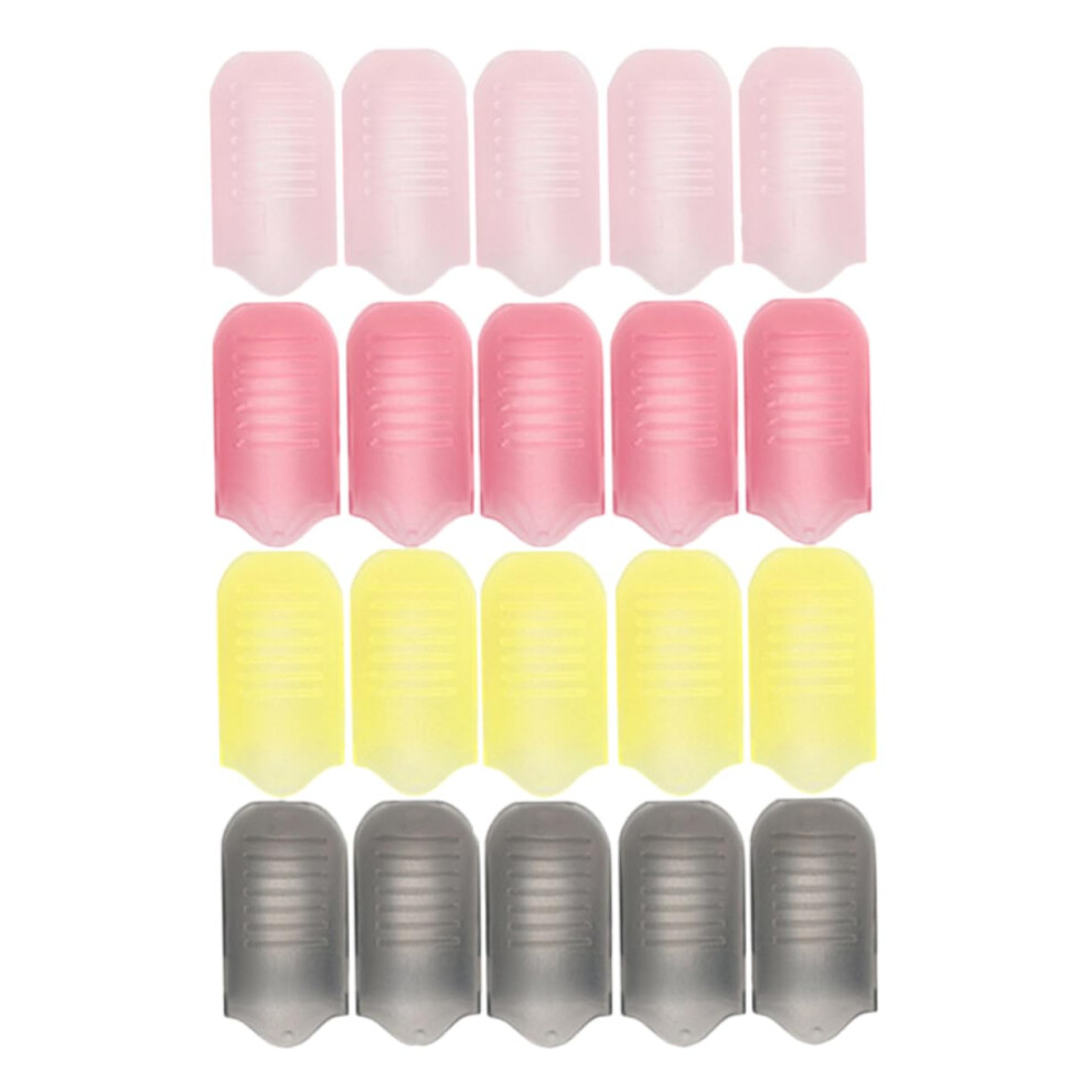 20pcs Nail Polish Remover Clips with Secure Grip for Gel Nail Removal, Cherry Blossom