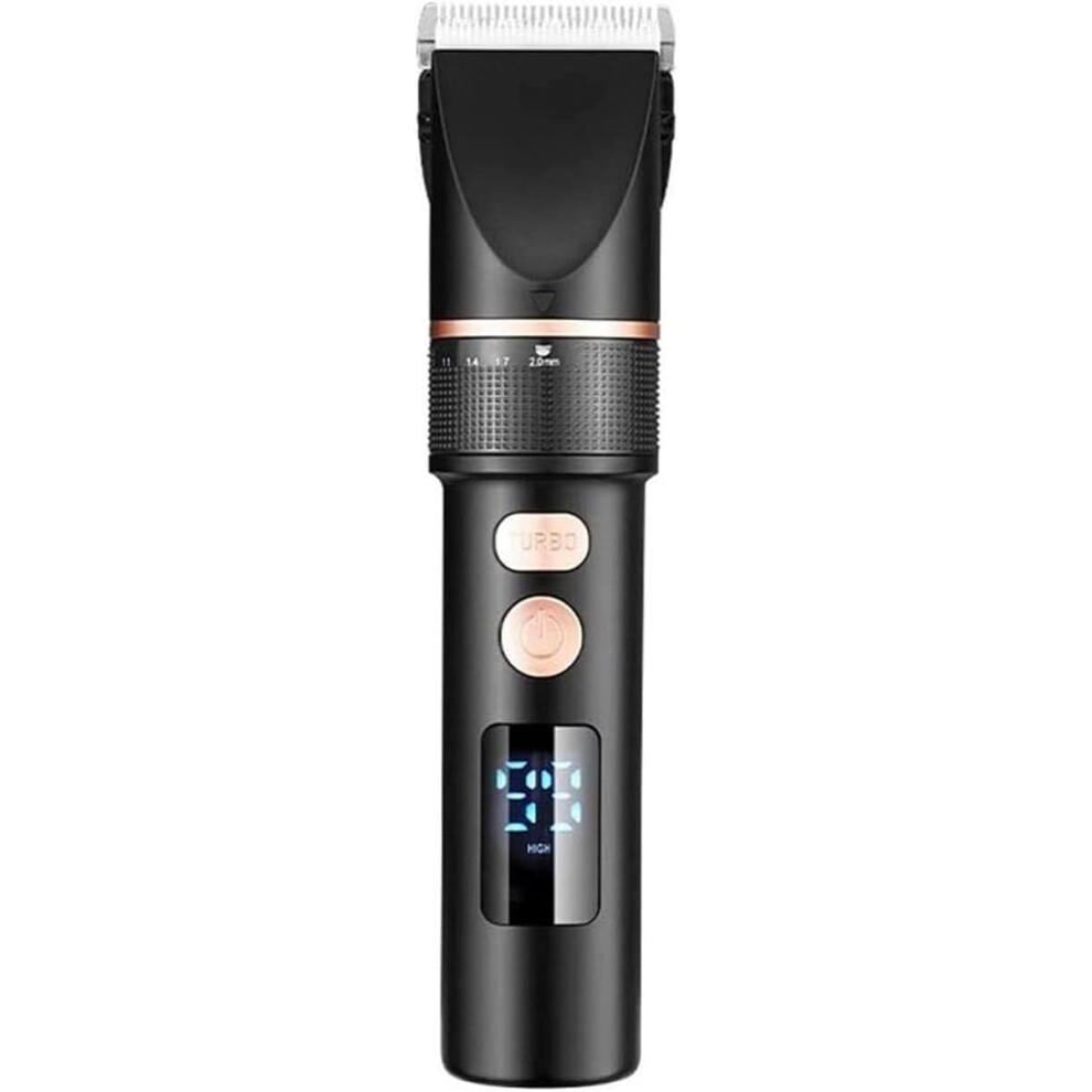 Hair Clippers for Men with Adjustable 5Speed and LCD Display, Rechargeable Cordless Hair Trimmer