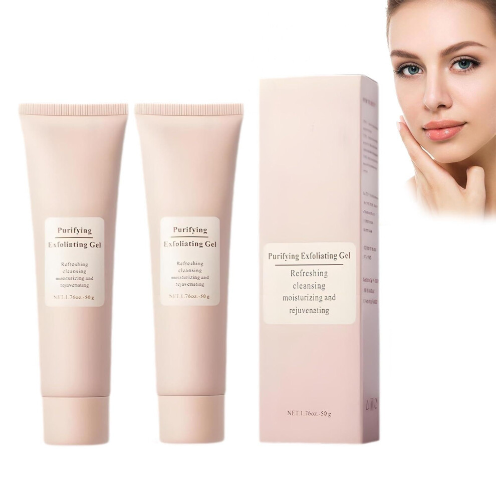 Gentle Daily Exfoliating Gel for Face and Body with Instant Hydration and Pore Tightening, 2pcs