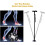 Walking Stick Adjustable Height LED Torch Light Black Walking Cane With LED Light 4