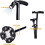 Walking Stick Adjustable Height LED Torch Light Black Walking Cane With LED Light 2