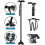 Walking Stick Adjustable Height LED Torch Light Black Walking Cane With LED Light 5