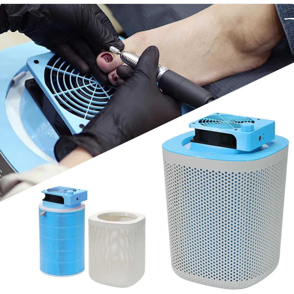 Nail Dust Collector with 3Speed Adjustable Suction, 40W Professional Nail Vacuum for Manicure Pedicure
