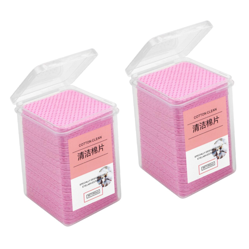 Eyelash Extension Glue Wipes 400pcs Soft Durable Cloths for Efficient Lash Glue Residue Removal