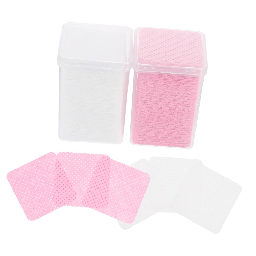 400pcs Lash Glue Wipes for Eyelash Extensions, Soft Pads Remove Glue Residue, Travel Size