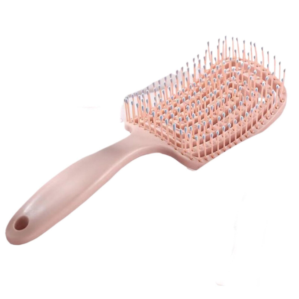 Pink Detangling Vented Hair Brush For Blow Drying With Scalp Massage, For All Hair Types