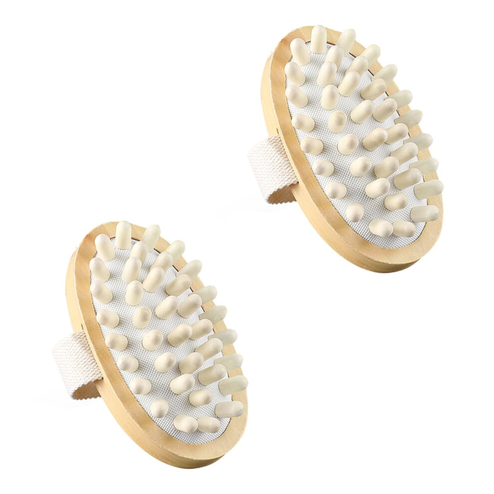 Bath Body Scrubber Set with Back Exfoliating Brush, Dual Cleaning Massage, NonSlip Strap
