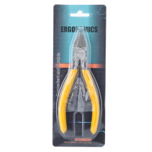 Seitenschneider, bündiger Seitenschneider, Drahtschneider mit Federmechanismus, extrem scharf, langlebig, aus Kohlenstoffstahl, ergonomischer Griff