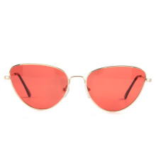 Lunettes de soleil à charnières à ressort flexibles, protection UV400, style œil de chat classique, look tendance, monture en métal robuste,