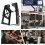 Under Desk PC Mount Adjustable Computer Holder SpaceSaving Vertical CPU Bracket Durable Steel 3