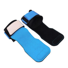 Weightlifting Straps Fitness Gloves Wrist Grip Band-Blue M