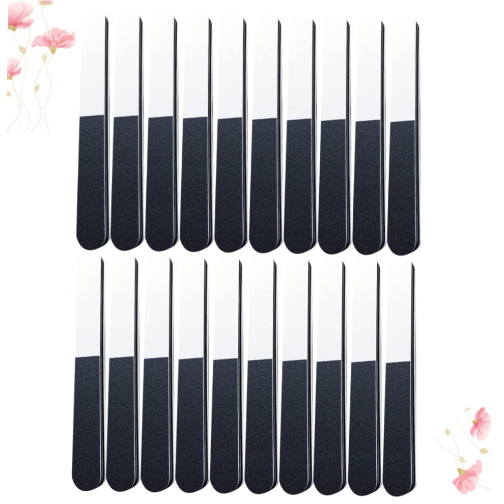 20pcs Triple Grit Professional Nail Files and Buffing Block Set for Manicure and Nail Shaping