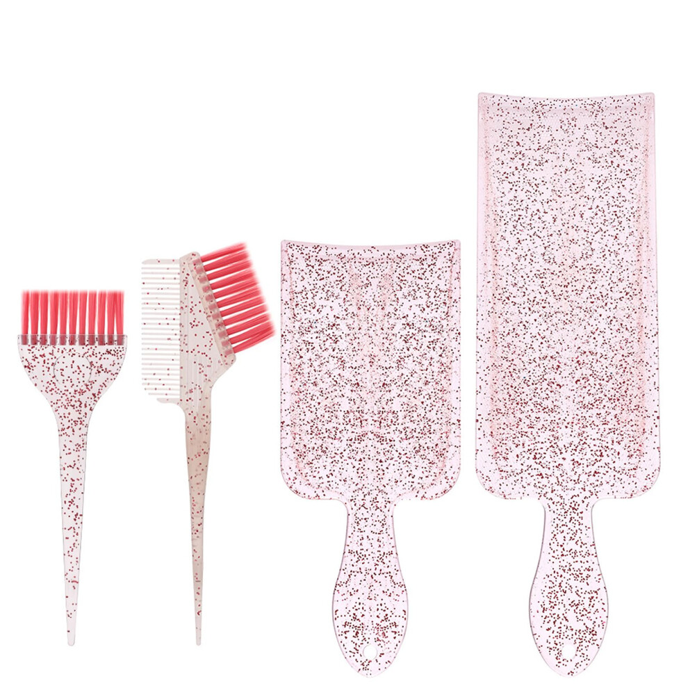 Hair Coloring Tools Highlighting Comb Set with Heat Resistant Brushes for Precise Color Placement
