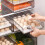 Fridge Storage Box Egg Box Drawers Double Layer Pull Out Stackable Transparent Egg Holder Organiser PET Plastic Egg Tray 2