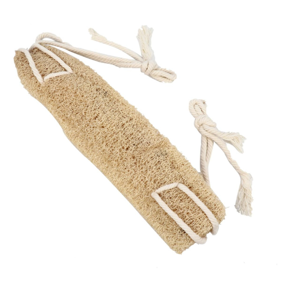 Back Scrubber with DualSided Exfoliating Bath Strap, Long Loofah for Shower Full Body Cleansing