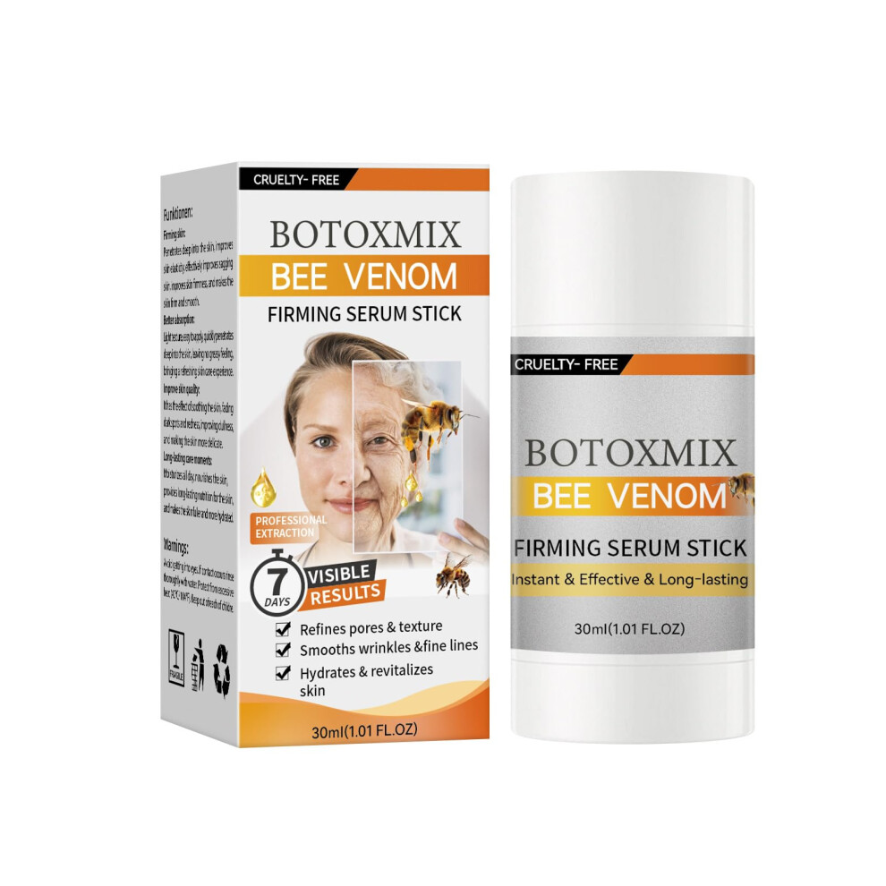 Skin Firming Serum Stick with Bee Venom, Anti Aging Wrinkle Reduction and Deep Hydration, 1PCS