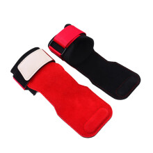 Weightlifting Straps Fitness Gloves Palms Protection-Red L