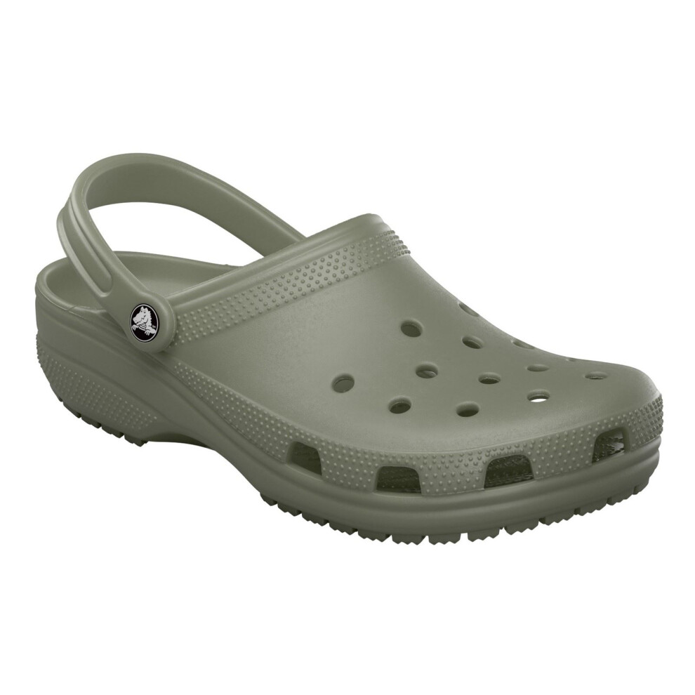 Crocs (, ) Classic Thermoplastic Men's Field Green Clogs