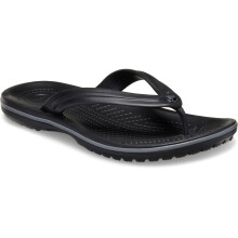 (, ) Crocs Crocband Rubber Black/Slate Grey Flip Flops
