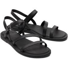 (, ) TOMS Kira Leather Women's Black Sandals