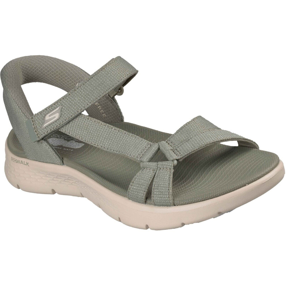 Skechers (, ) Go Walk Flex Illuminate Textile Women's Sage Sandals