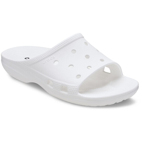 Crocs (, ) Crocs Classic Thermoplastic Women's White Slides