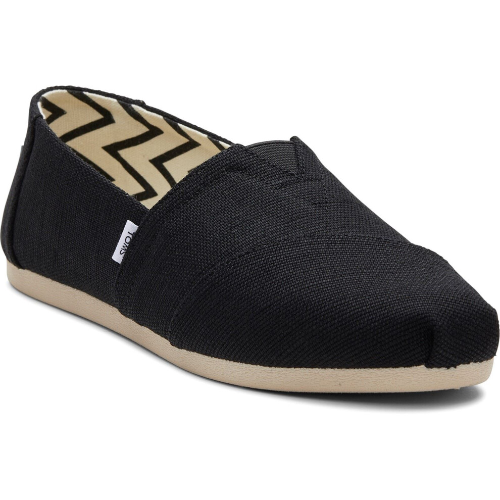 Toms (, ) Alpargata Cotton Women's Black Espadrilles