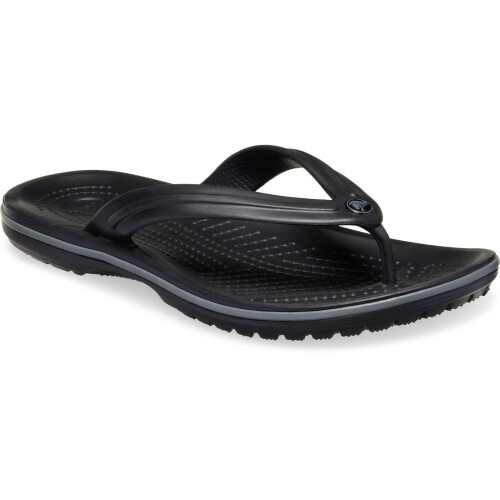 Crocs (, ) Crocs Crocband Rubber Black/Slate Grey Flip Flops 1
