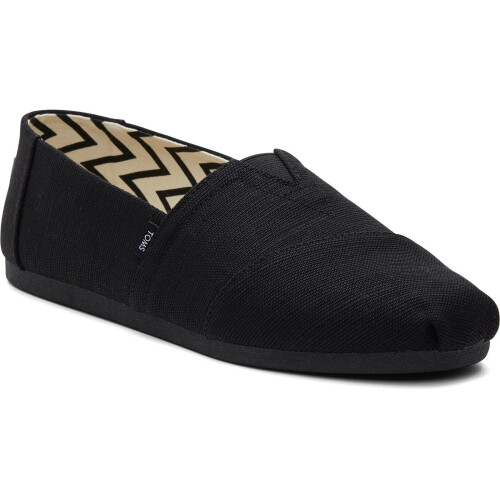 Toms (, ) TOMS Alpargata Cotton Men's Black Espadrilles