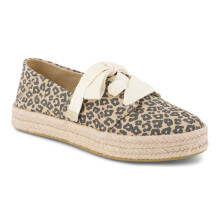 (, ) TOMS Carolina Lace Up Cotton Women's Oatmeal Espadrilles