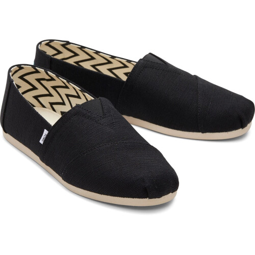 Toms (, ) TOMS Alpargata Cotton Men's Black Espadrilles 2