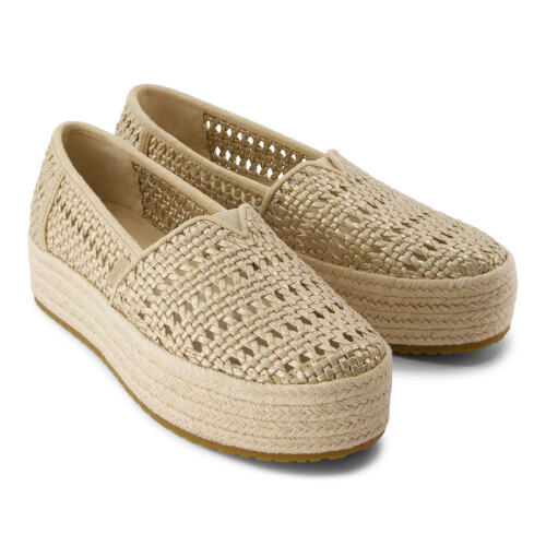 Toms (, ) TOMS Valencia Textile Women's Champagne Espadrilles 2