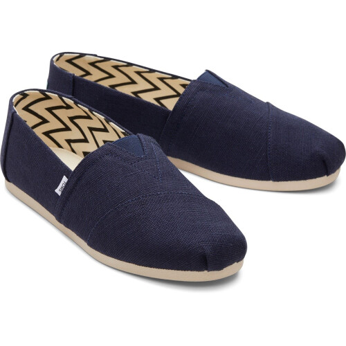 Toms (, ) TOMS Alpargata Cotton Men's Navy Espadrilles 2