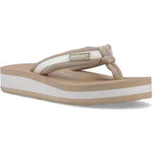 (, ) Rocket Dog Monica Nylon PU Textile Women's Tan/Off White Flip Flops