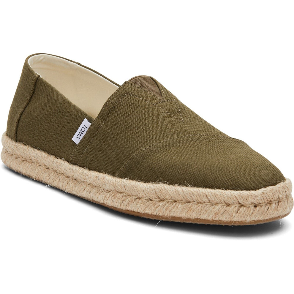 Toms (, ) Alpargata Rope 2.0 Cotton Men's Olive Espadrilles