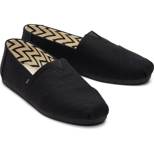 Toms (, ) TOMS Alpargata Cotton Men's Black Espadrilles 2
