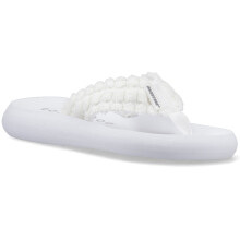 (, ) Rocket Dog Spotlight Atom Textile Women's White Flip Flops