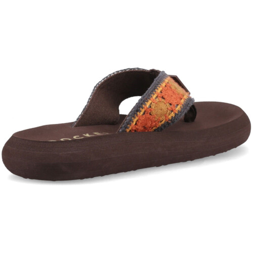 ROCKET DOG (, ) Rocket Dog Spotlight Marlow Textile Women's Brown/Multi Flip Flops 1