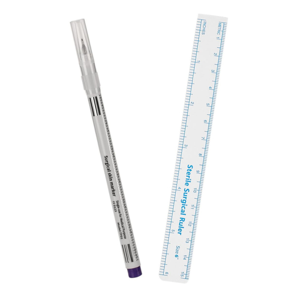 Eyebrow Mapping Pen with Ruler for UltraPrecise Brow Shaping and Microblading, Easy to Clean