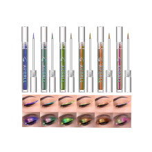 Metallic Liquid Eyeliner and Glitter Eyeshadow Set, LongLasting Smudgeproof MultiChrome Finish