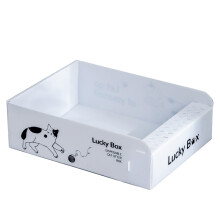 Disposable foldable leak-proof hygienic cat litter box, easy to install and handle for travel