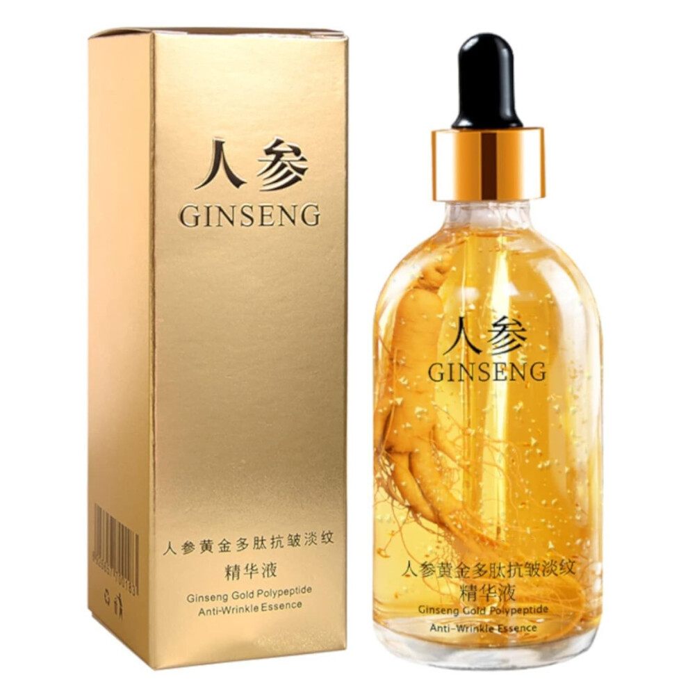 Gold Ginseng Anti Aging Serum With Polypeptide Essence For Antiwrinkle Firming And Deep Hydration