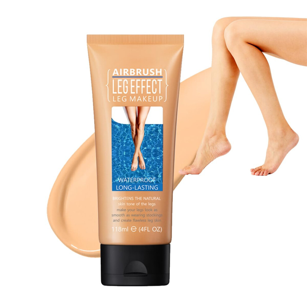Waterproof Leg Makeup for Women 4oz  Long Lasting Vein and Scar Cover Up Body Concealer Medium Glow