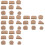36Pcs Light Brown Pottery Mug Handle Molds DIY Manual Mold for Decor 7