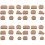 36Pcs Light Brown Pottery Mug Handle Molds DIY Manual Mold for Decor 5