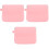 3Pcs Large Capacity Silicone Denture Case Pink Retainer Storage Box 5