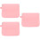 3Pcs Large Capacity Silicone Denture Case Pink Retainer Storage Box 9