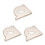 3Pcs Stable ABS Corner Holder for Aquarium Fish Tank Home Storage 3