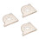 3Pcs Stable ABS Corner Holder for Aquarium Fish Tank Home Storage 7